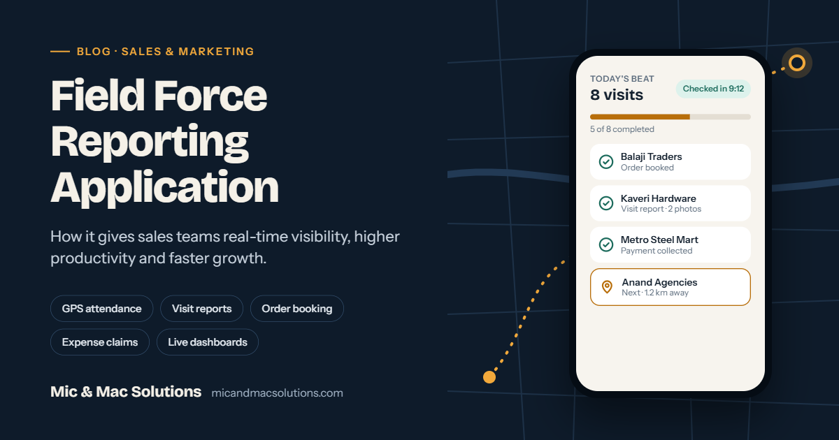 Field Force Reporting Application: The Complete Guide for Sales & Marketing Teams